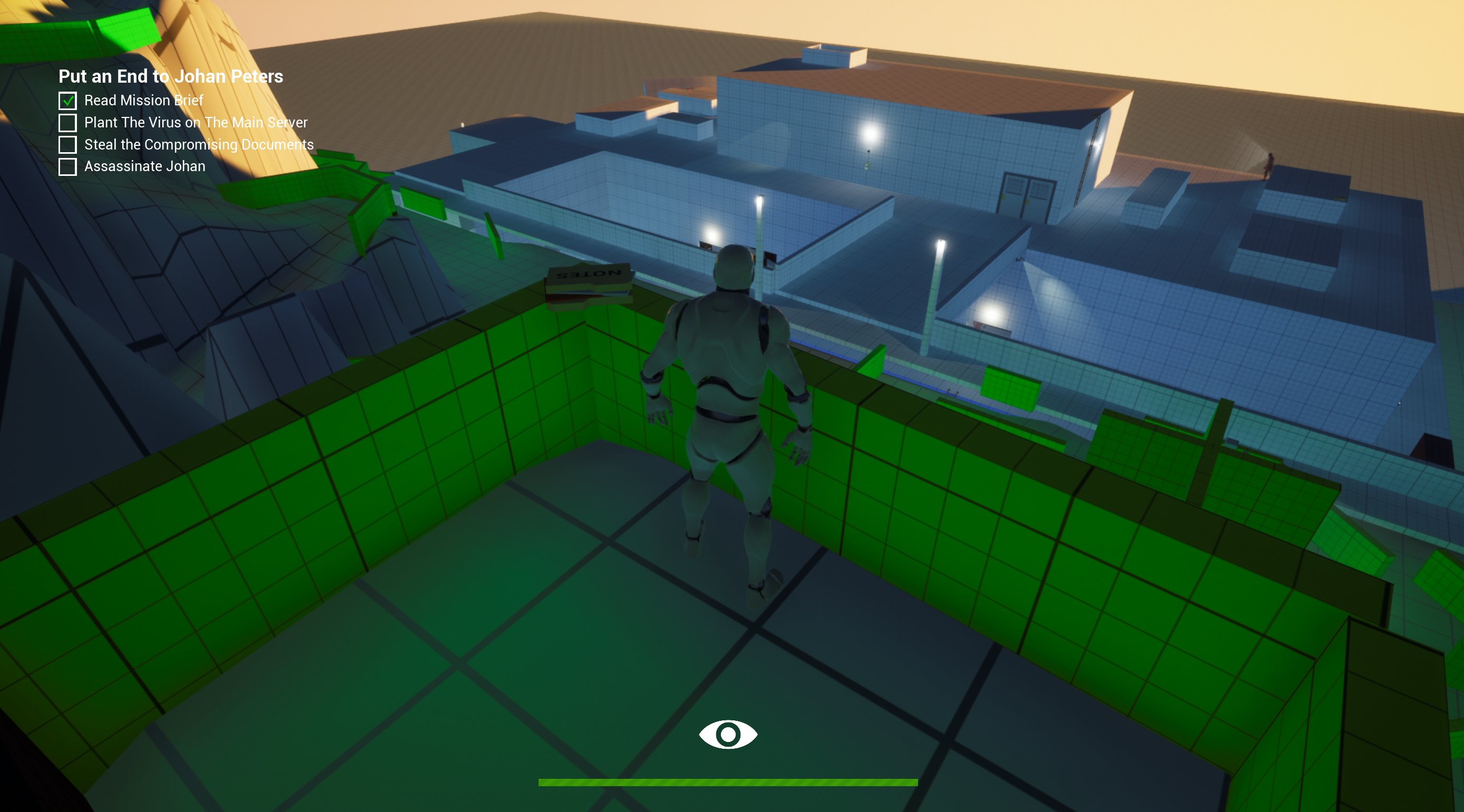 First screen of the entire level