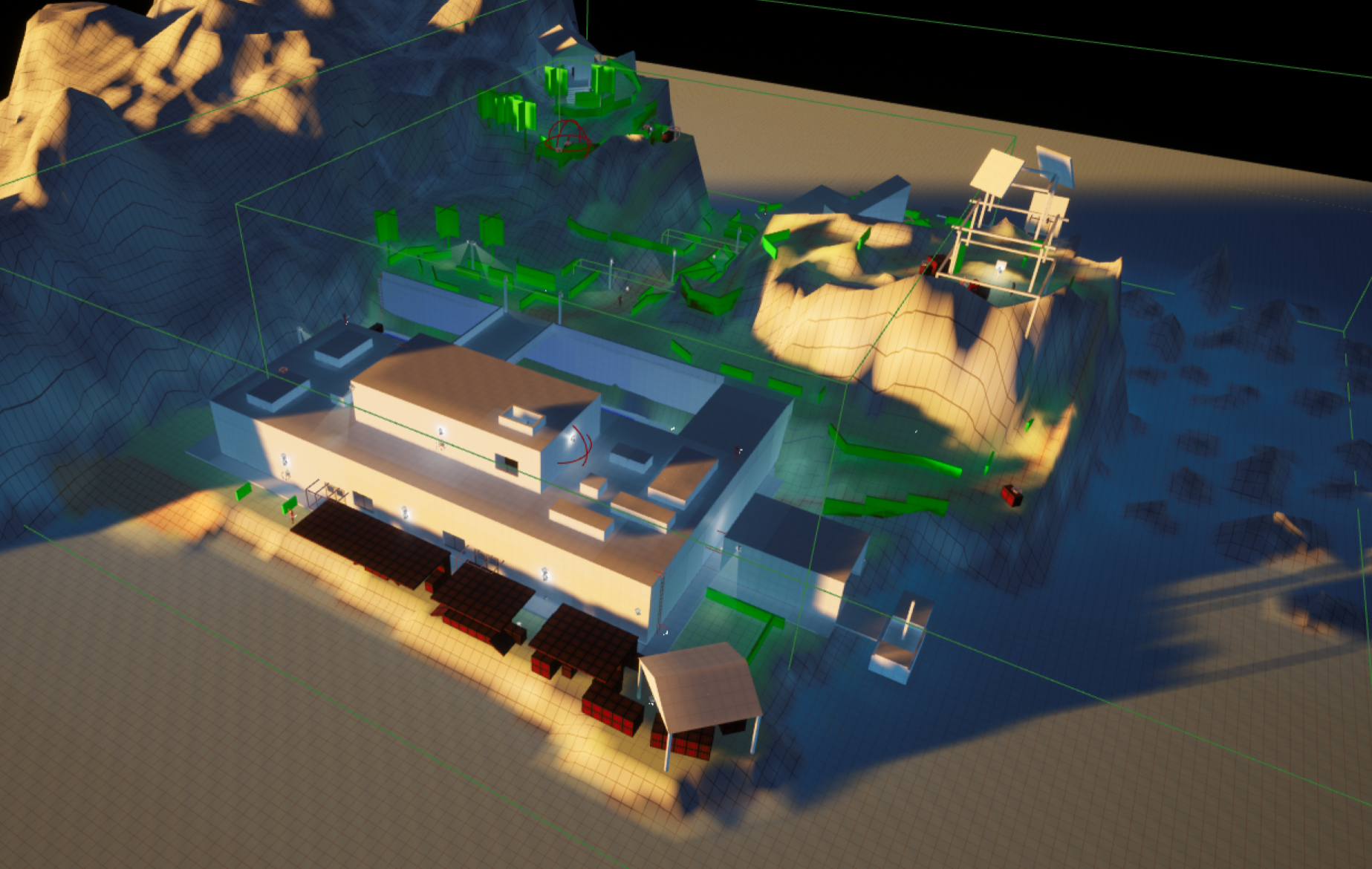 How the map looks in engine
