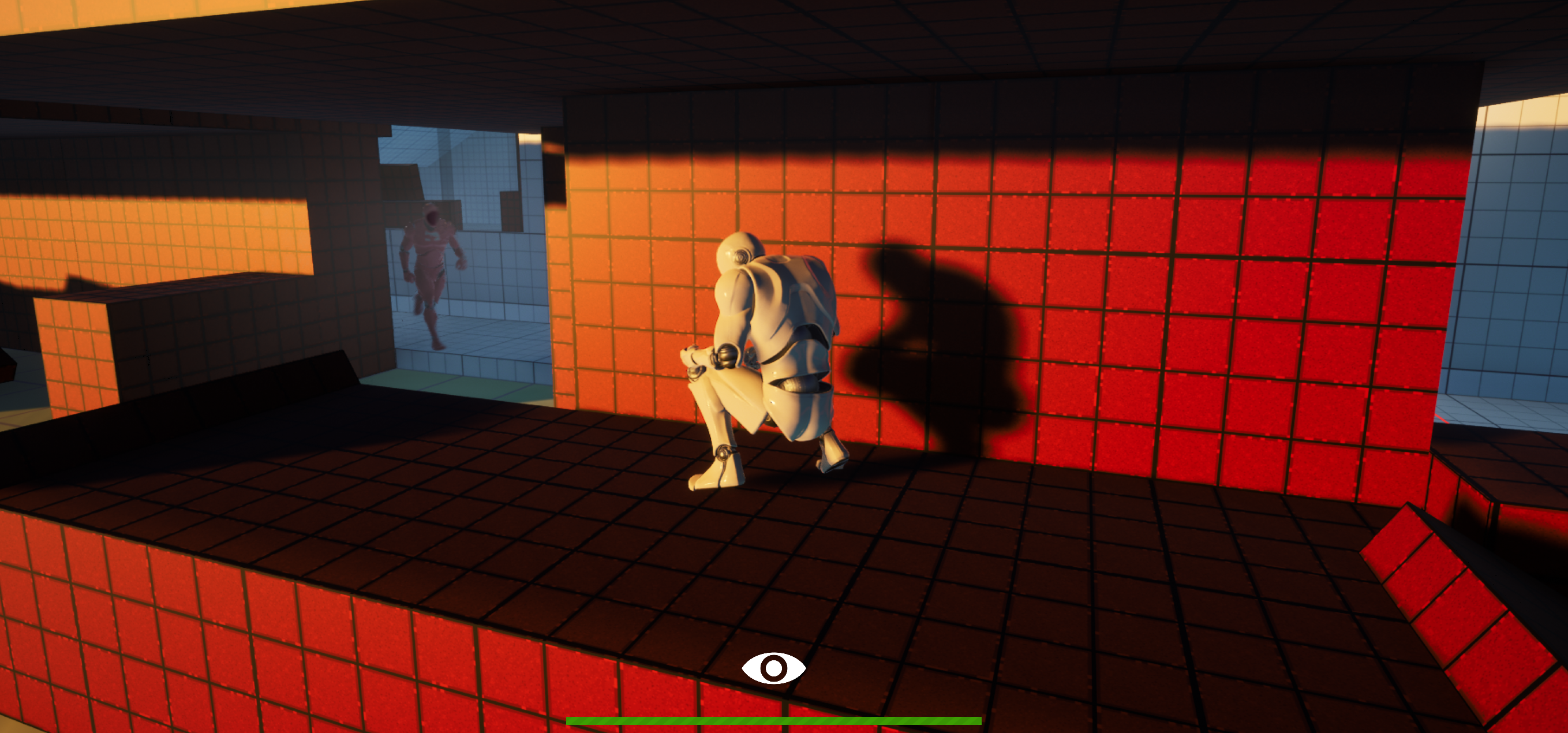Laser trap encounter with extra lasers and one guard